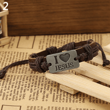 Lade das Bild in den Galerie-Viewer, Armband Jesus Kreuz Christus Schmuck Kruzifix Glaube christlich - bendergold.de
