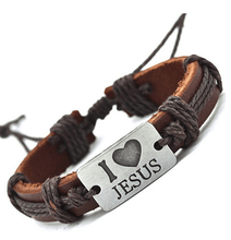 Lade das Bild in den Galerie-Viewer, Armband Jesus Kreuz Christus Schmuck Kruzifix Glaube christlich - bendergold.de
