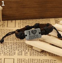 Lade das Bild in den Galerie-Viewer, Armband Jesus Kreuz Christus Schmuck Kruzifix Glaube christlich - bendergold.de
