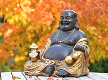 Lade das Bild in den Galerie-Viewer, Glücklicher Buddha Figur Groß 30cm
