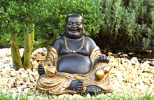 Lade das Bild in den Galerie-Viewer, Glücklicher Buddha Figur Groß 30cm
