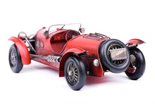 Lade das Bild in den Galerie-Viewer, 33cm Oldtimer Sport Modellauto aus Blech Retro Dekoration
