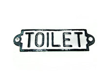 Lade das Bild in den Galerie-Viewer, &quot;Toilet&quot; - Toilettenschild Eisenguss im Vintage Stil - bendergold.de
