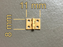 Lade das Bild in den Galerie-Viewer, 20x Mini Scharniere mit 80x Nägel
