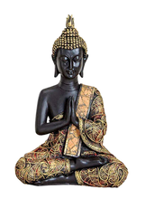 Lade das Bild in den Galerie-Viewer, Buddha Figur 21cm Statue Buddhismus Sitzend Meditation Budda
