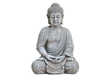 Lade das Bild in den Galerie-Viewer, Buddha Figur Groß aus Magnesia 30cm Buddhismus Sitzend Meditation
