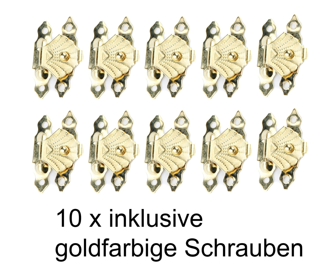 10x Verschluss für kleine Truhe