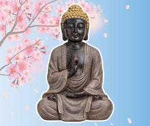 Lade das Bild in den Galerie-Viewer, Buddha Figur Groß 40cm Statue Buddhismus Sitzend Meditation Budda
